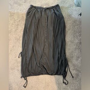 Free People Charcoal Balloon Hem Skirt